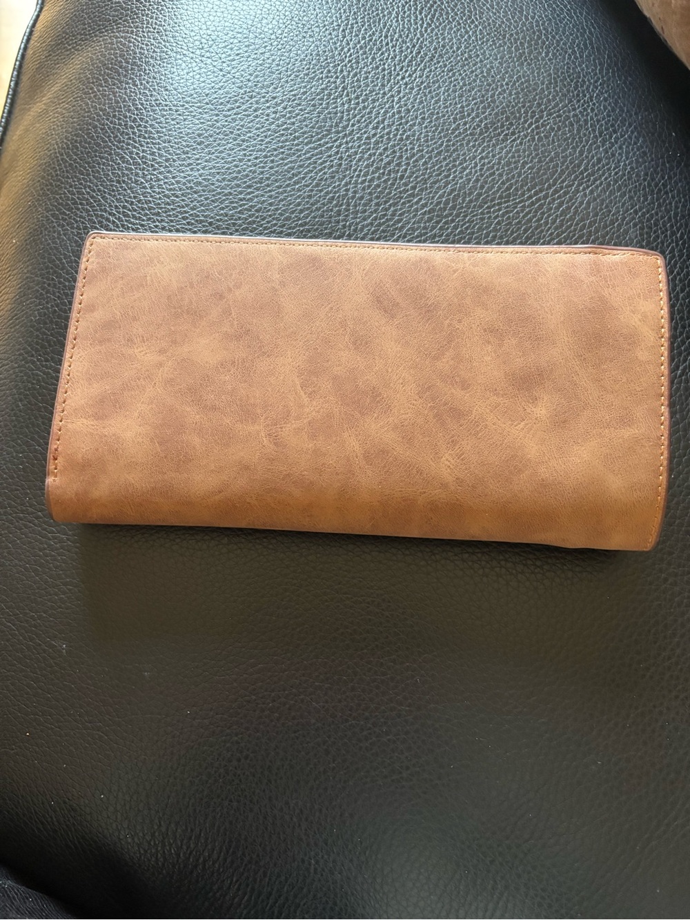 Kangaroo Australia Tan super soft faux suede Wallet. - Picture 7 of 9